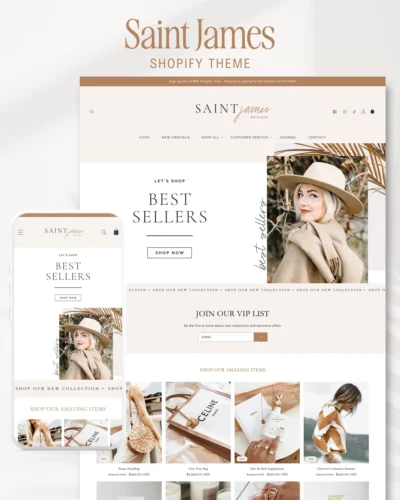 Best Shopify Theme Templates in Neutral color palette with premium built in features.