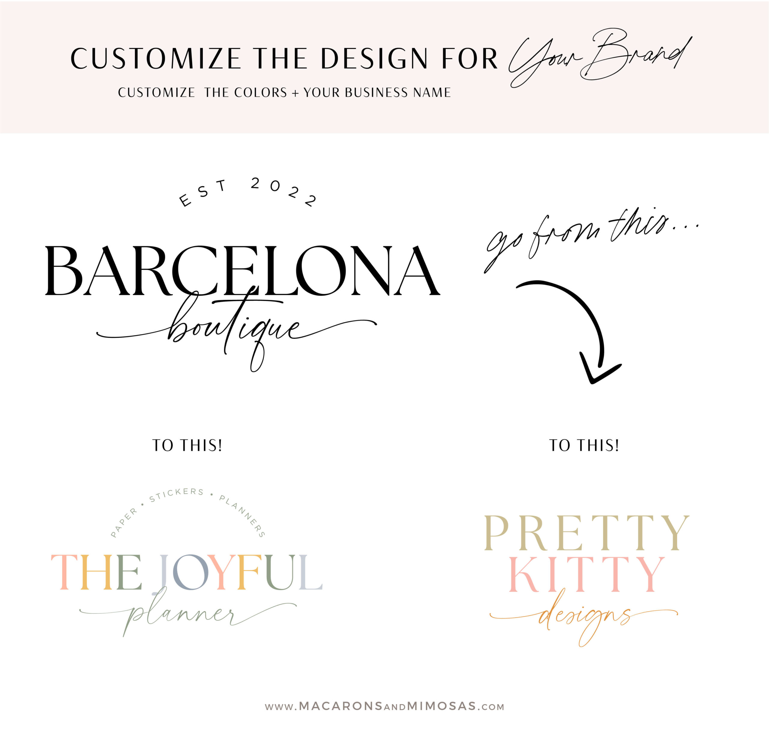 Modern Typeface Logo Design for Luxury Small business, Shopify Store logo design for your Theme Template and eCommerce Store