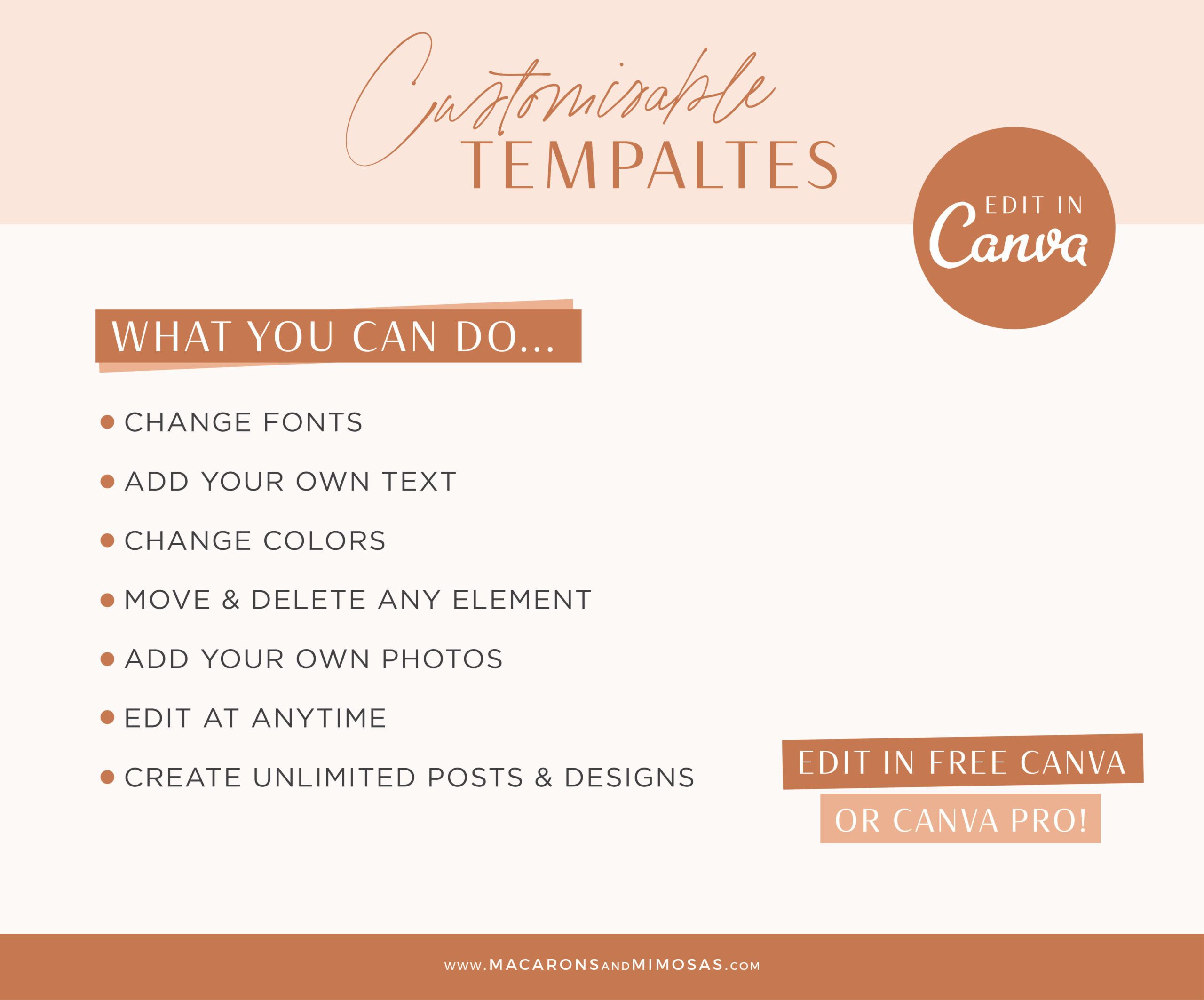 Neutral Boho Instagram Post Templates Canva, Pink Quotes for Instagram, Creative Instagram Templates, Colorful Canva Designs, Small Business Brand