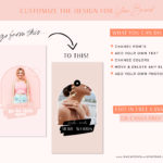 Instagram Reel Templates Pink Boho Canva, Bright Quotes for Instagram, Creative Instagram Templates, Colorful Canva Designs, Small Business Brand