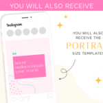 Bright Boho Instagram Templates for Canva, Pink Instagram Templates for Stories and Posts, Canva Beauty Templates for Instagram Reels