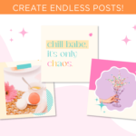 Bright Boho Instagram Templates for Canva, Pink Instagram Templates for Stories and Posts, Canva Beauty Templates for Instagram Reels