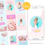 business card, digital business card, email signature and IG post and story templates