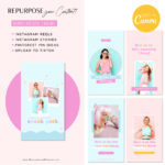 business card, digital business card, email signature and IG post and story templates