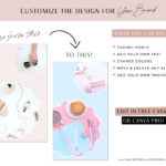 Luxe Pink Instagram Canva templates, Black Instagram Post Templates for Stories and Posts, Coach, Boutiques Templates for Instagram Reels