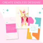 Bright Instagram story templates bundle for content creators. Colorful reel covers editable in Canva to use for Instagram Stories, TikTok and Pinterest