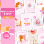 Colorful Retro Instagram Story Templates, Content Creator Reel Covers Editable in Canva, Instagram Stories, TikTok and Pinterest, Neutral Instagram Bundle