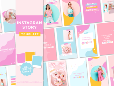 Bright Boho Instagram Reel Templates Canva, Bright Quotes for Instagram, Creative Instagram Templates, Colorful Canva Designs, Small Business Brand