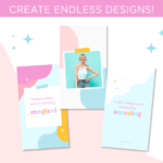 Bright Boho Instagram Reel Templates Canva, Bright Quotes for Instagram, Creative Instagram Templates, Colorful Canva Designs, Small Business Brand