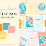 Bright Colorful Instagram Story Templates for Canva, Pink Instagram Templates for Stories and Posts, Canva Beauty Templates for Instagram Reels