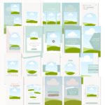 Mint Coastal Instagram Reel Templates, Teal & White Content Creator Reel Covers Editable in Canva, Instagram Stories, TikTok and Pinterest Bundle