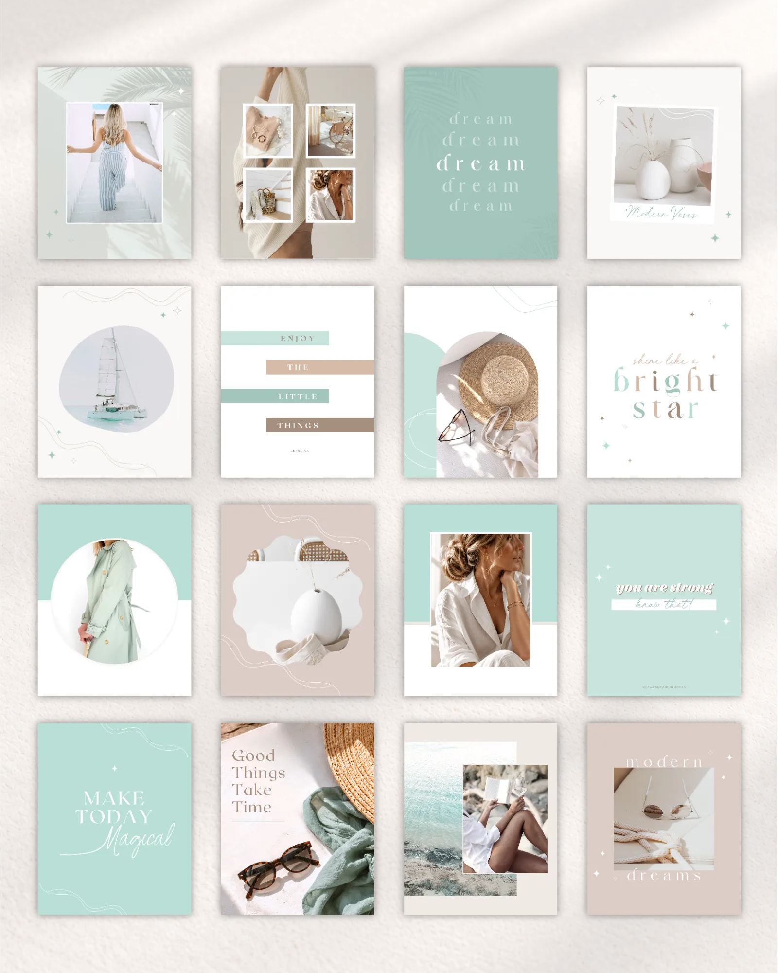 85 editable Canva Instagram templates with customizable fonts, colors and photos, no Canva Pro required