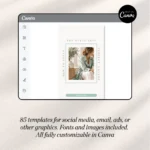 Instagram Story templates and aesthetic Reel Covers with coordinated mint green and neutral layouts