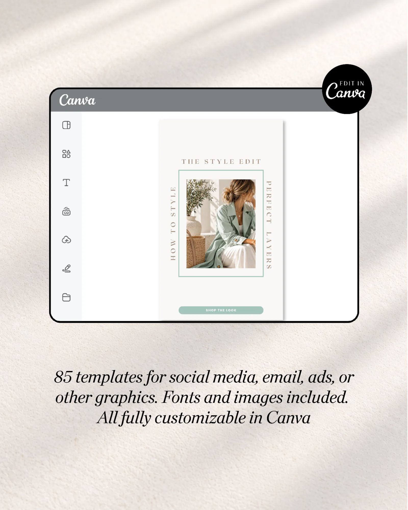 Instagram Story templates and aesthetic Reel Covers with coordinated mint green and neutral layouts