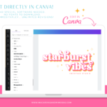 Starburst font logo design editable in Canva. A bright colorful small business logo to style your brand and website to create a successful business.