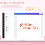 Colorful Canva Logo Template Kit includes one Main Logo, a Secondary Logo, Typography suggestions Curated Stock Photos, and more! 