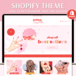 Indie Theme for Shopify Video Banners, Bright Pink Shopify Themes for Digital Products, Premium Shopify Themes for artists increase online sales