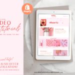 Theme for Shopify Video Banners, Bright Pink Shopify Themes for Digital Products, Premium Shopify Themes for artists increase online sales