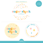 Bright Polka Dot Canva Logo for Business coaches, photographers, podcasters, online entrepreneurs, bloggers, content marketers, and any small business!