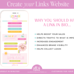 The best Link in Bio template is editable in Canva. Drive Clicks to your website through your TikTok and Instagram Social media accounts.