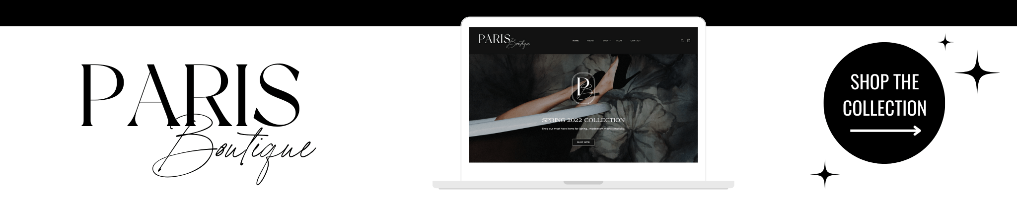 Feminie Color Palette for Paris Collection logo and website design
