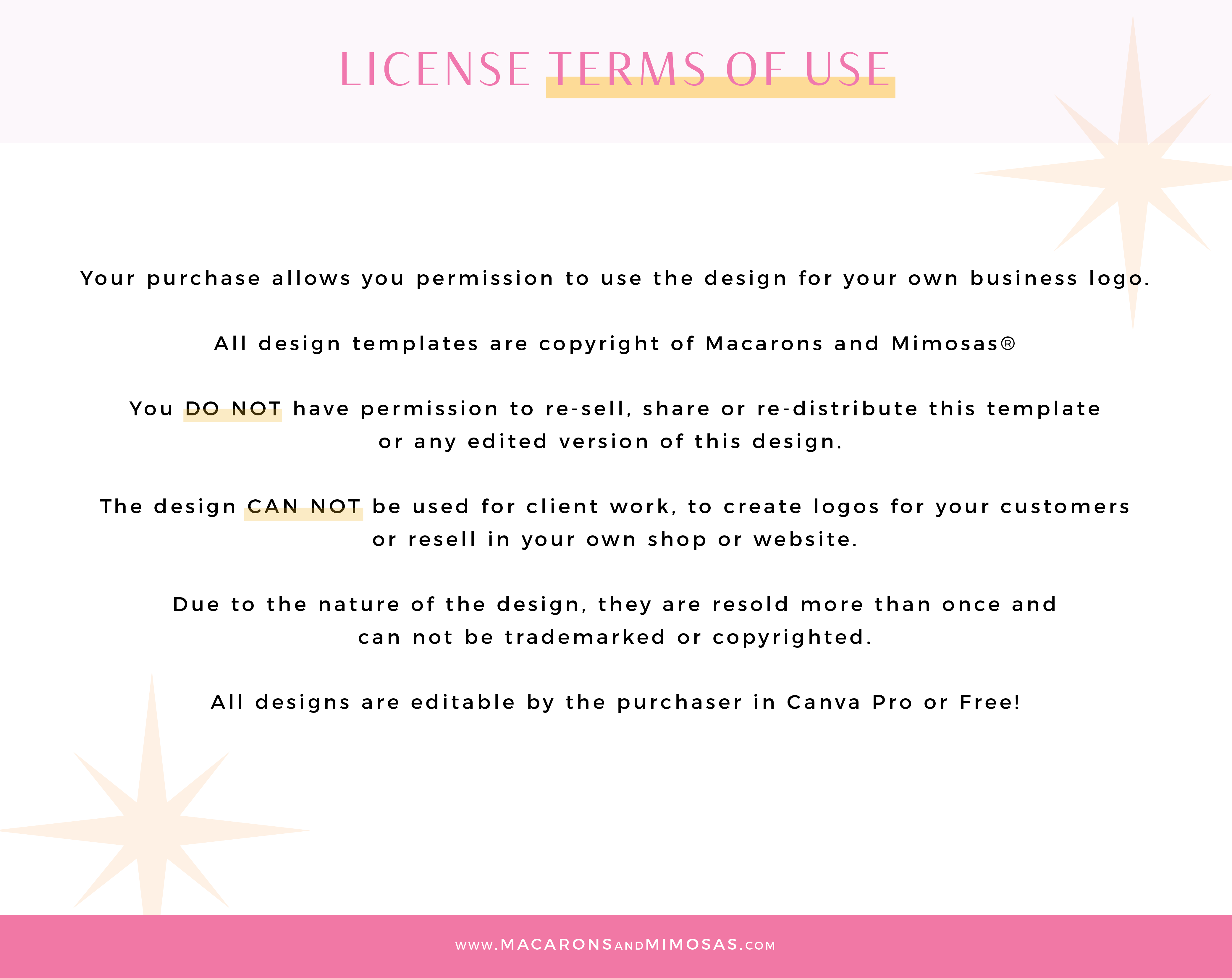 Logo License Terms of Use