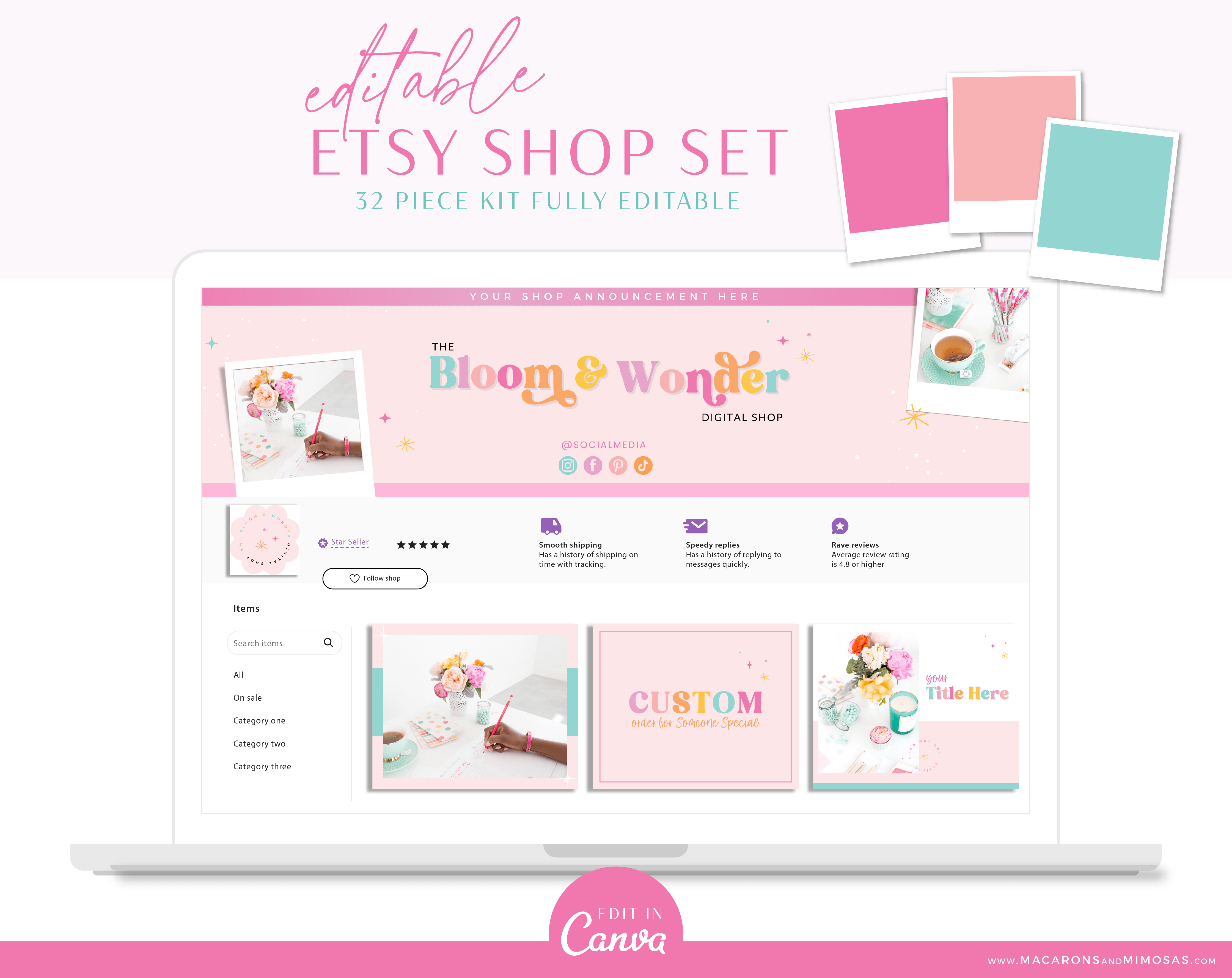 Etsy Shop Banner Branding Kit customizable in Canva, Etsy Seller Sucess Shop Set and Tips, Brand your Etsy Shop Business with Pretty Logos Well... coincidently I have a logo design called "Kayla Nicole" - and the news of the nudes has driven my website traffic up - lol 🤣😂 - No nudes on my site.