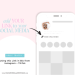 Add social network URLs to your Instagram bio quickly with our one-page website template. Grab this cute bright retro Link in Bio Template for Canva.