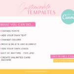 Editable Canva Templates featuring retro stars, gingham, sunbeams, and picnic pattern.