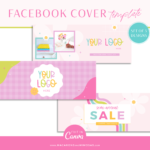 Bright Rainbow Facebook Cover Template Bundle is editable in Canva. Colorful Social media banner tempaltes your brand to showcase discounts, new products and sales.