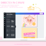 Bright Rainbow Instagram Templates for Canva, Fun Colorful Retro Instagram for Stories and Posts to engage with your audience on social media.