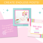 Bright Rainbow Instagram Templates for Canva, Fun Colorful Retro Instagram for Stories and Posts to engage with your audience on social media.