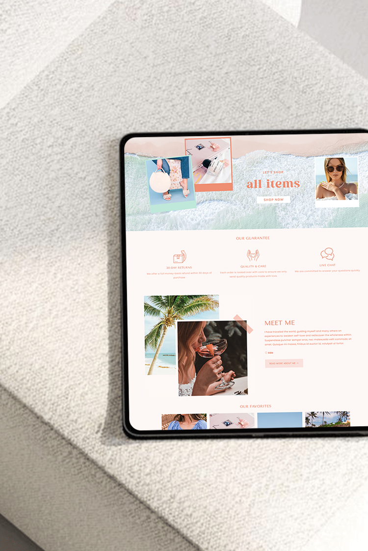 Bright retro Palm Springs Shopify theme for ecommerce fashion boutiques and lifestyle stores