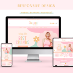 Boutique website templates for your eCommerce Store. Style your Shopify website with this enchanting pastel template in a perfect colorful palette.