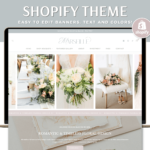 The best Shopify store templates with premium built-in features. Style your Shopify website with this enchanting wedding floral & event planner theme.