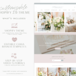 The best Shopify store templates with premium built-in features. Style your Shopify website with this enchanting wedding floral & event planner theme.