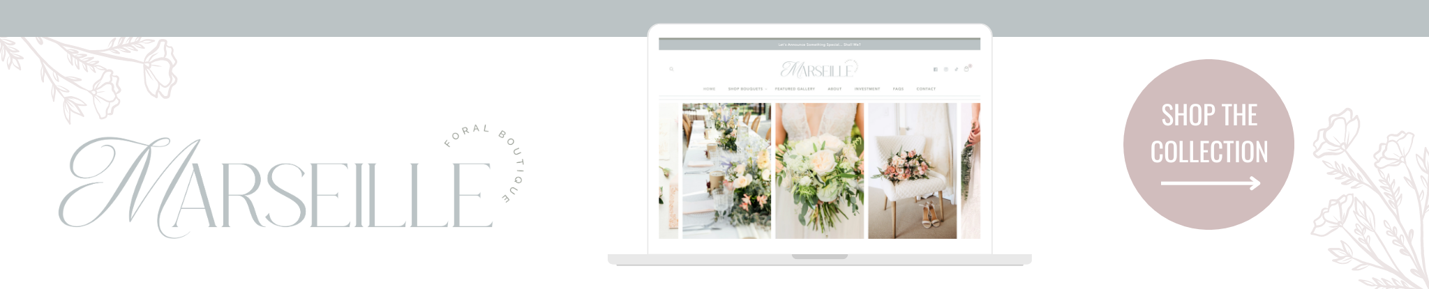 The best Shopify store templates with premium built-in features. Style your Shopify website with this enchanting wedding floral & event planner theme.