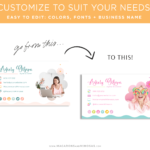 Unique business cards and designs for small businesses that want to stand out! Personalize our daisy card template with your brand colors and name.