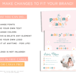 Unique business cards and designs for small businesses that want to stand out! Personalize our daisy card template with your brand colors and name.