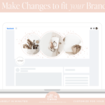 Facebook header design is customizable in Canva to style your small business. Stunning templates featuring stars and a circle photo frame collage.