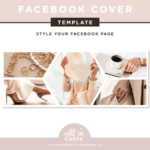 Facebook banner template image collage to style your small business. Easy to customize in Canva to add a professional touch of luxury.