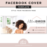 Real Estate Facebook cover photo is customizable in Canva to style your business. Sell yourself and your homes with this stylish social media banner.