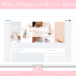 Facebook profile template with a stunning photo collage to style your personal or small business. Elevate your social media presence and shine!