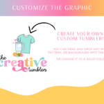 Tumbler Business Logo Template to edit in Canva. Cute bright designs to style your handmade shop, online store or Etsy Shop featuring tumbler clipart!