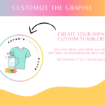 Crafty Business Logo Template to edit in Canva. Cute design to style your handmade shop, online store or Etsy Shop featuring tumbler and Tshirt clipart!