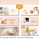 Premade Shopify stores and banners to style your online shop. These digital business banners can be used on Shopify, Woocommerce, Wix and more!