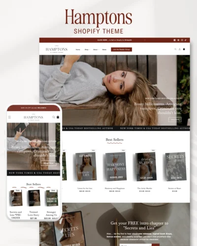 Author Shopify Theme for writers, bookstores, and book enthusiasts. Sleek and functional, it's perfect for showcasing works and captivating readers while driving sales.