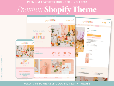 Colorful Shopify template for small lifestyle brands