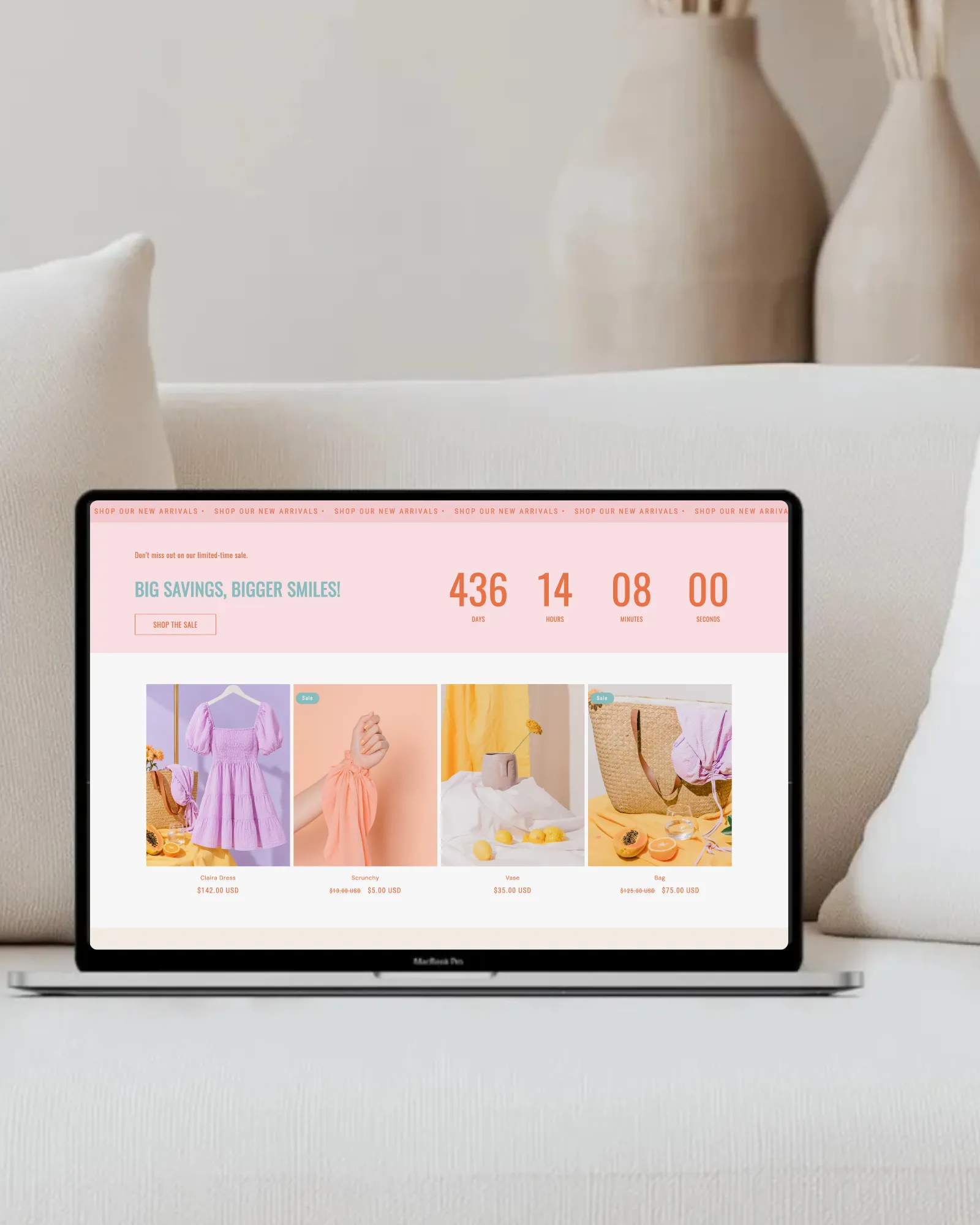 Colorful Bright Shopify theme for handmade creatives and accessories
