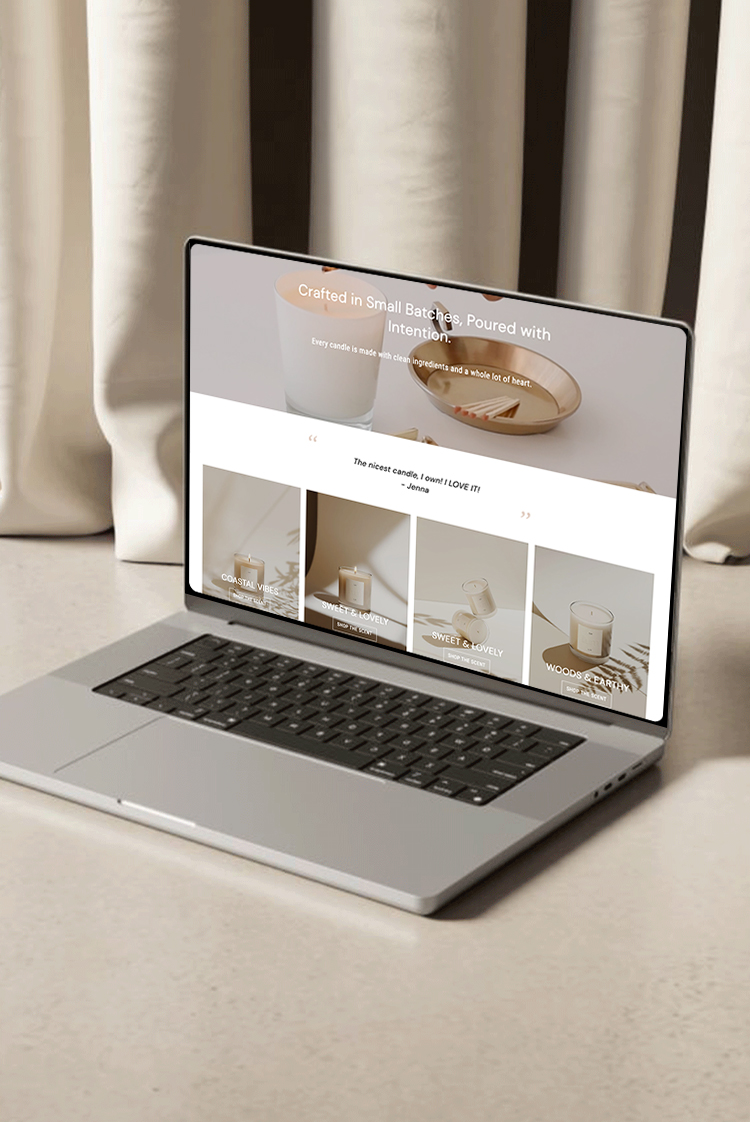 Aspen Shopify theme for candle shops, home goods, and cozy lifestyle brands